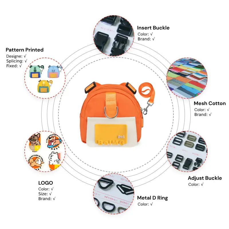 8096 Custom Towing backpack Dog Harness