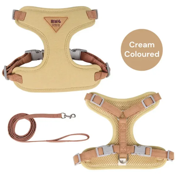 Pet Anti-Break Chest Harness - Cream Coloured
