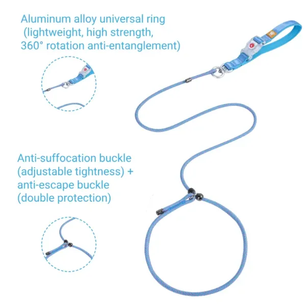Function Blue Integrated Explosion Proof Pet Leash