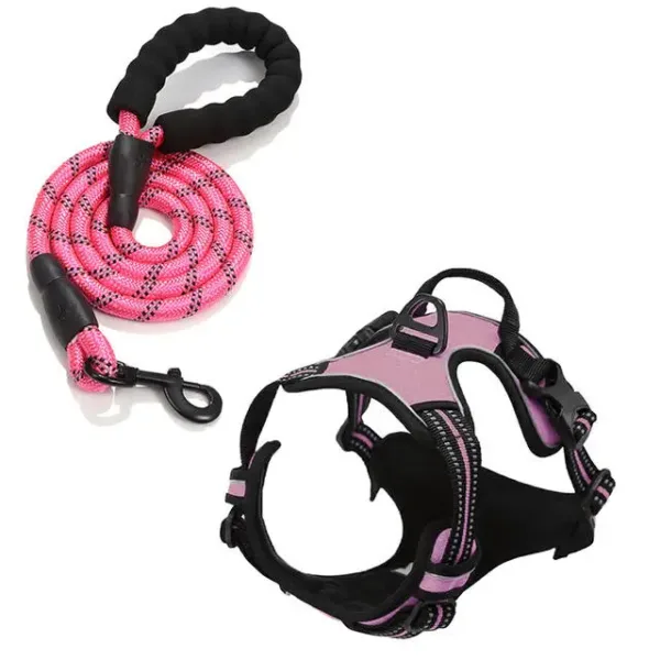 Pink Rarewe Retractable Dog Training Harness