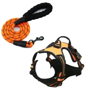 Yellow Rarewe Retractable Dog Training Harness
