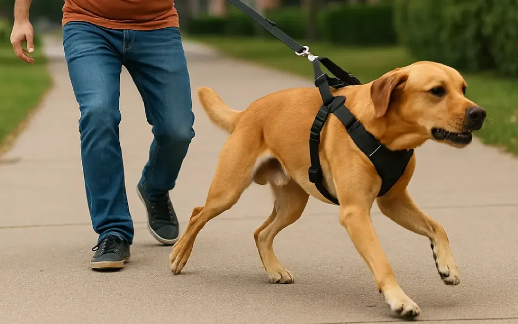 stop dog pulling bolting