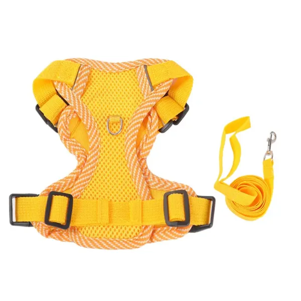 Dopamine Breathable Reflective Dog Harness Yellow