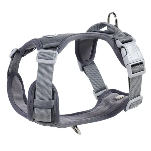 H-Shape Comfort Adventure Ready Dog Harness Grey