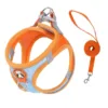 Lightweight Breathable Air Mesh Stress Free Pet Harness Orange