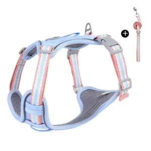 NightGlow Adventure Harness for Small Dogs Grey