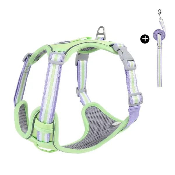 NightGlow Adventure Harness for Small Dogs Green