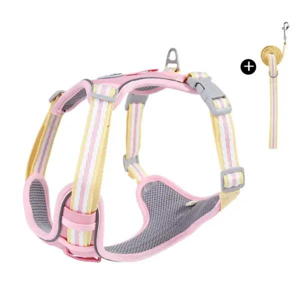NightGlow Adventure Harness for Small Dogs Pink