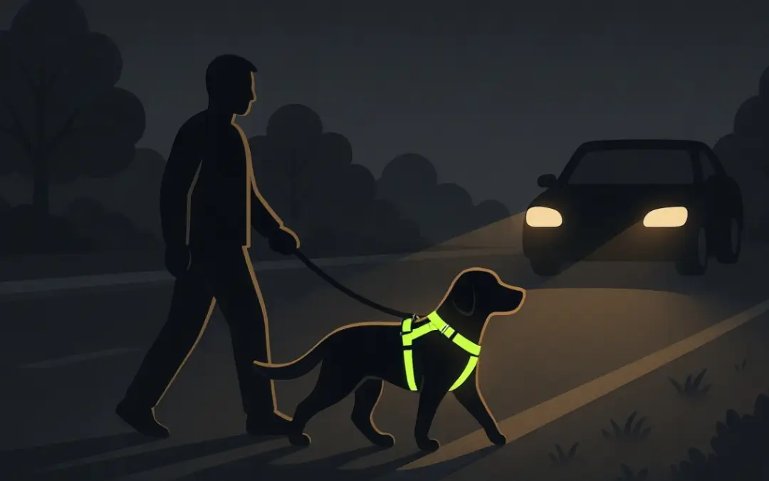 night walking safety system reflective harness