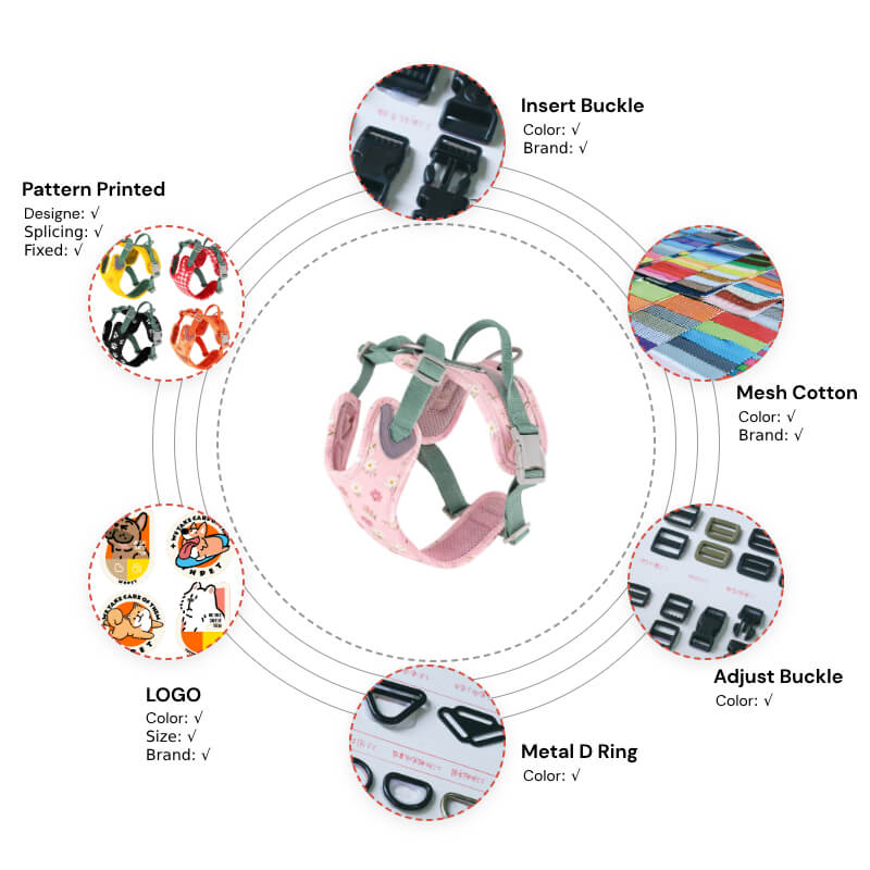 Adventure Reflective Waterproof Dog Harness Custom