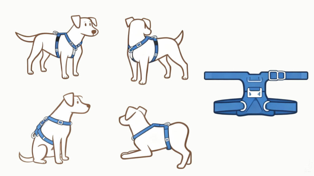 Selection and wearing precautions for dog harness health