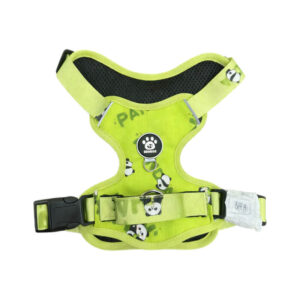Cute Panda Print Pet Harness, Reflective Dog Vest with Leash Ring
