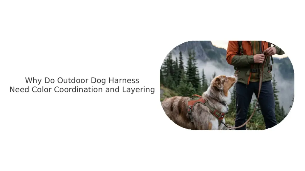 Color Coordination and Layering Outdoor Dog Harness