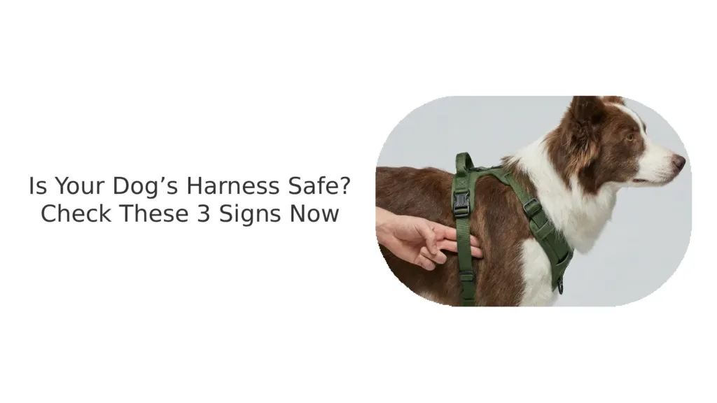 Dog harness fit check 3 signs