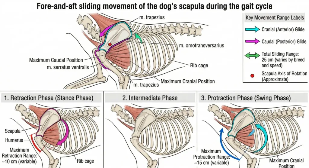 dog scapula gait cycle study