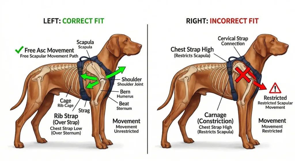 h style dog harness correct fit comparison